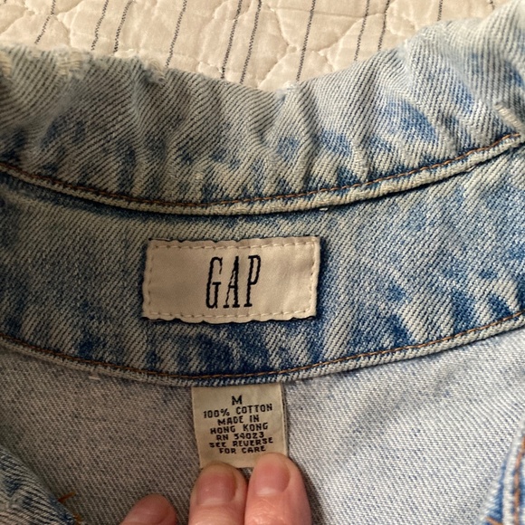 Jean jacket Gap five button vintage - Picture 2 of 5
